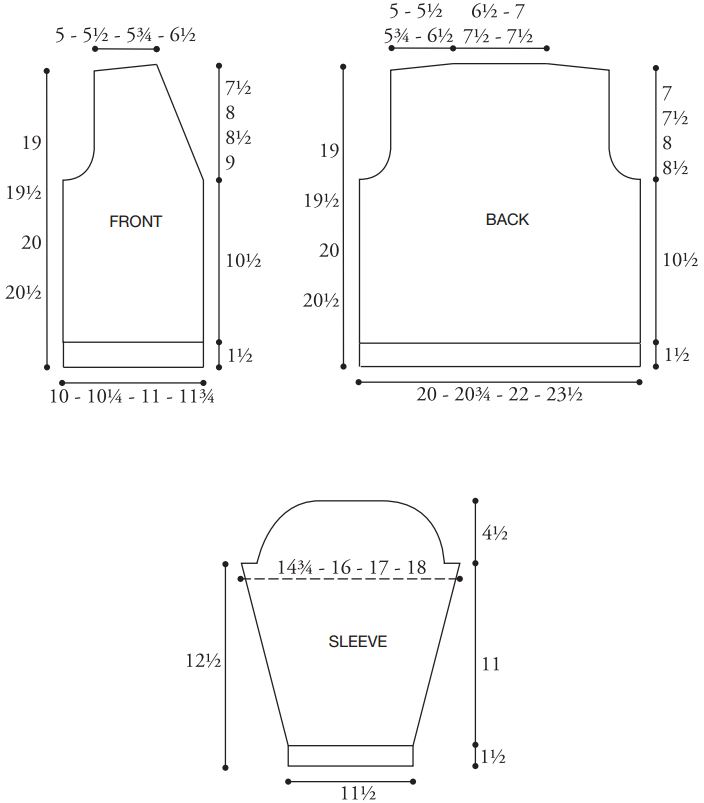 Classic Lace Cardigan Charts